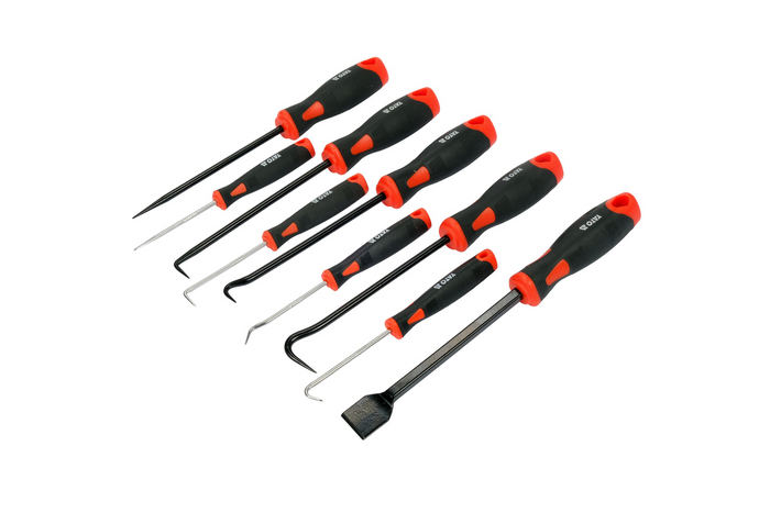 YATO YT-08426 Kroksett med håndtak 8 kroker og tetningsskrape