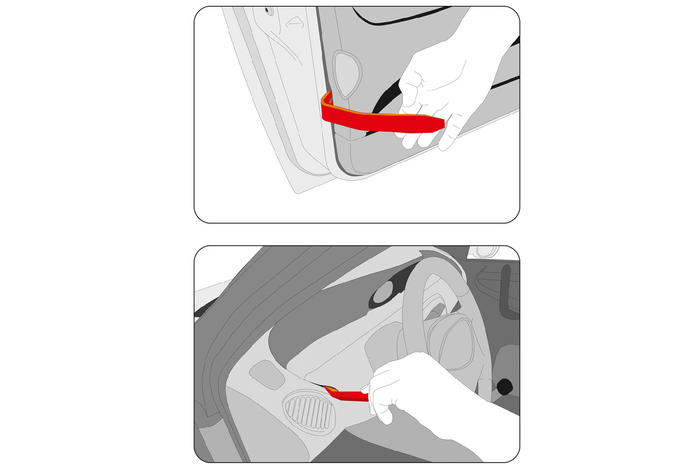 Sett med møbeltrekkfjernere YATO YT-0844 11 deler.
