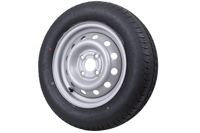 OUTLET Komplett hjul DEKK LINGLONG 165/70 R13 79N FELG UNITRAILER 4Jx13&quot; 4x100 ET:30