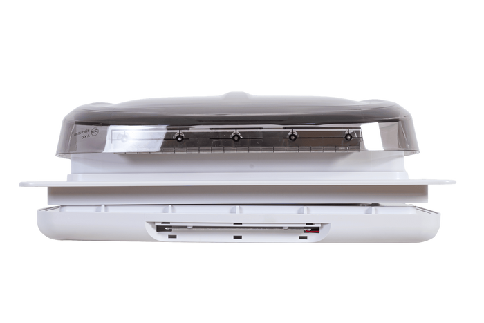 Automatisk takvifte PUNDMANN PLUS VIFTE for campingvogn med belysning, rullegardin 400×400 mm