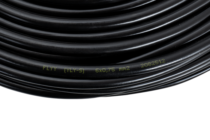 Elektrisk kabel HYBSZ YLY-S 6x0,75 seksleder - 1m