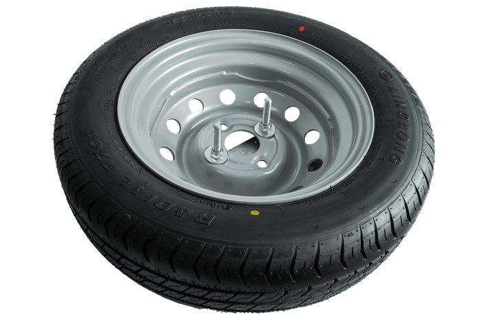 Reservehjul for tilhenger med brakett DEKK LINGLONG 155/70 R13 75N FELG UNITRAILER 4Jx13"H2 4x100 ET:30