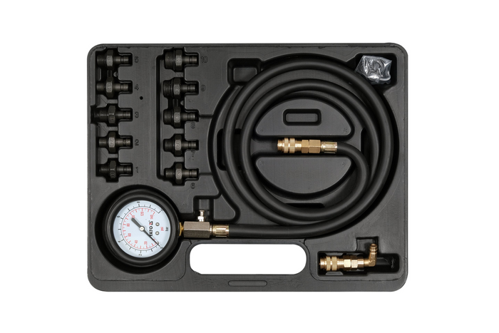 YATO YT-73031 oljetrykksmåler, sett med 12 deler.