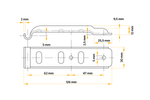 UNITRAILER Z-02/BVG 10-B sidefesteholder for tilhengerfeste