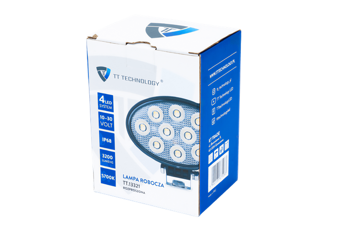 LED-arbeidslampereflektor TT TECHNOLOGY TT.13321 40xLED 3200lm oval