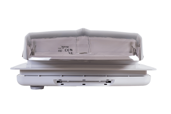 Automatisk takvifte PUNDMANN PLUS VIFTE for campingvogn med belysning, rullegardin 400×400 mm