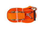 Sett med fire UNITRAILER 15m/50mm/5t oransje transportbelter med strammer