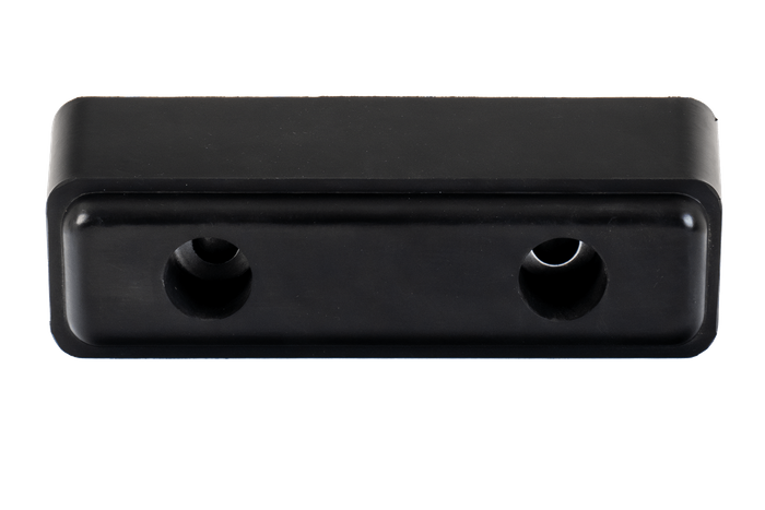 Gummistøtfanger / rektangulær støtfanger 24,5x8x9 cm