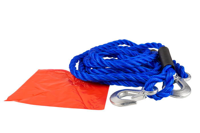 Slepetau med kroker LAMP slepestropp 4m/18mm/5t blå