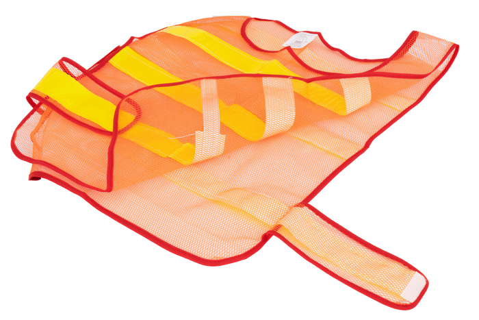 HERMON XXL oransje refleksvest med borrelås på siden