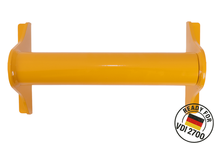 PRAMAR Radstopper VDI 2700 gul universal hjulklodde for bergingsbil