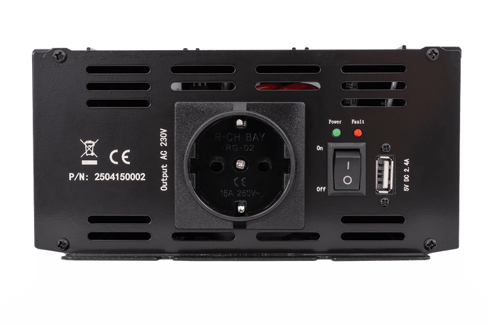 Spenningsomformer 12V/230V (1000/2000W) KAMAR E1926