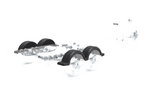 Skjerm for båthenger 14" DOMAR D20430D hjulbue 930/255mm