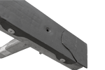 UTLØPSUNITILHENGER flat sidestøtte, lengde 30 cm, høyde 40 cm, for båthenger, GRÅ