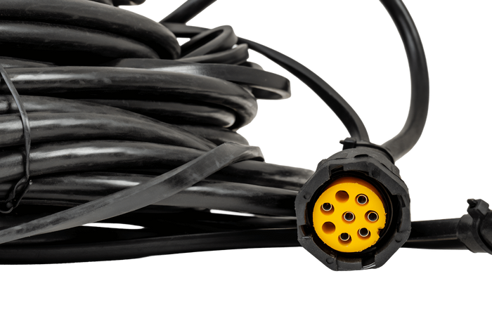 MANTES elektrisk installasjon, tilhenger trekkvogn sele, 10 m, 13 PIN støpsel, 2x 8 PIN bajonetter