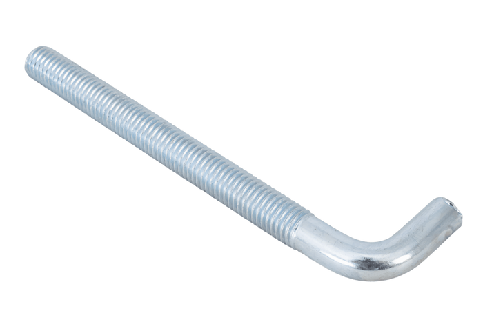 DROMET HP M10x120 konstruksjonskrok med vinklet ende (rett)