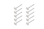 Sett med ti ProPlus bunnplugger 361736V01 metallplugger til campingmatte 10 cm