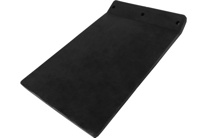 UNITRAILER gummiskjerm, bøyd skjermdeksel, 185/233mm