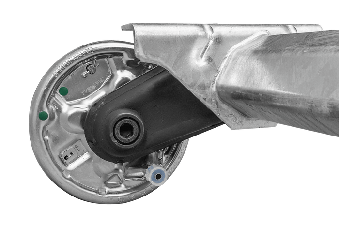 AL-KO COMPACT bremseaksel for tilhenger / bergingsbil 1350kg 1260mm 1630mm 4x100