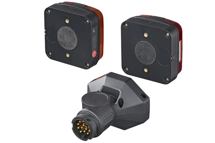 ProPlus LED 13-PIN baklykter 4 funksjoner venstre + høyre, magnetisk, Bluetooth