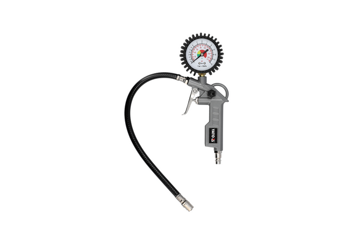 YATO YT-23780 pneumatisk sett for oppblåsing av dekk, baller, madrasser, 6 deler