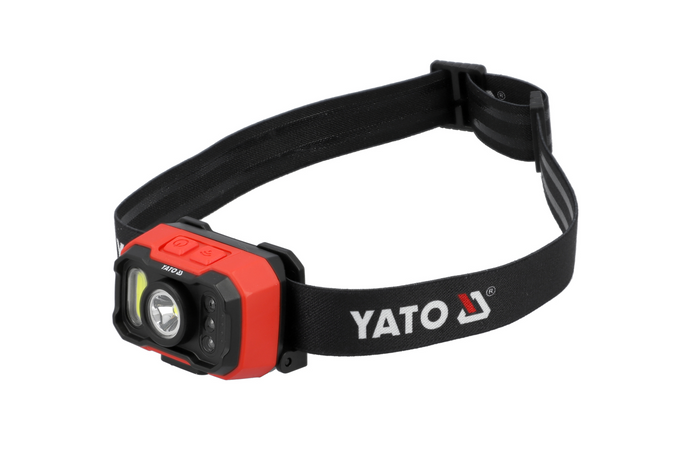 YATO YT-085942 LED-hodelykt med bevegelsessensor 1000 lm