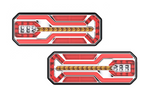 TruckLED L1949+L1950 baklykter LED-kabel 0,45m 6 funksjoner venstre+høyre