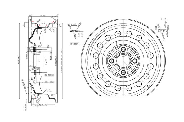 Stålfelg KENDA tilhenger 4Jx13"H2 4x100 ET:30
