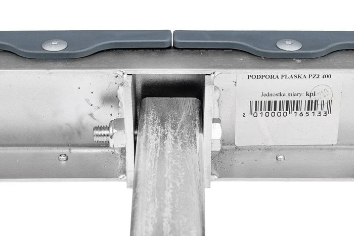 Dobbel grå flat propp - PZ2 H = 400 mm