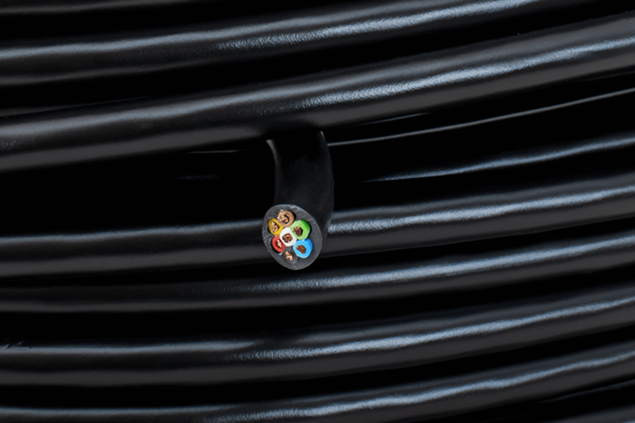 TEXSIM YLY-S 7x0,5 syv-leder elektrisk kabel - 1m