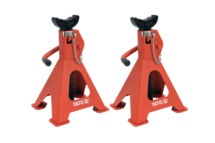 Sett med to YATO YT-17310 biljekkstativer, 2t
