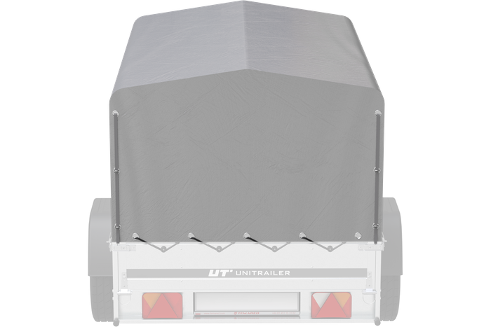 Rammedeksel h-800 UNITRAILER presenning for tilhenger 200x125cm GARDEN 201 KIPP