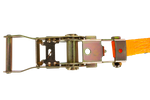 Sett med fire UNITRAILER 5m/25mm/1t oransje transportbelter med strammer