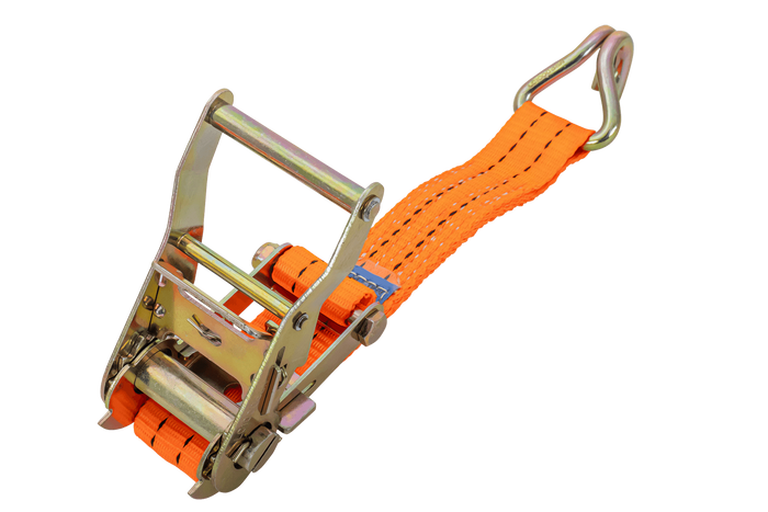 UNITRAILER 6m/35mm/2t oransje transportbånd med strammer