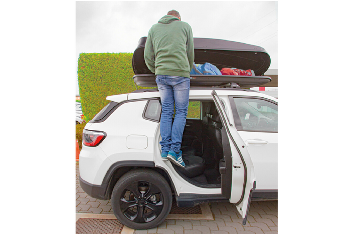 Dørtrappelampe med sikkerhetshammer