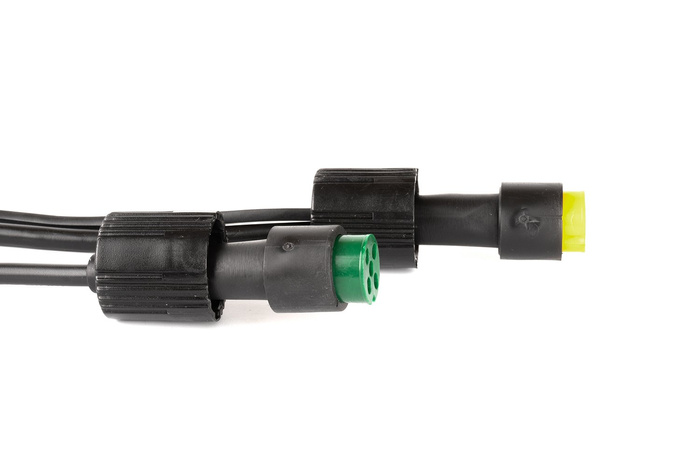 MANTES elektrisk installasjon, tilhengerledningsnett 5,2 m, 7PIN-plugg, 2x5PIN-bajonetter