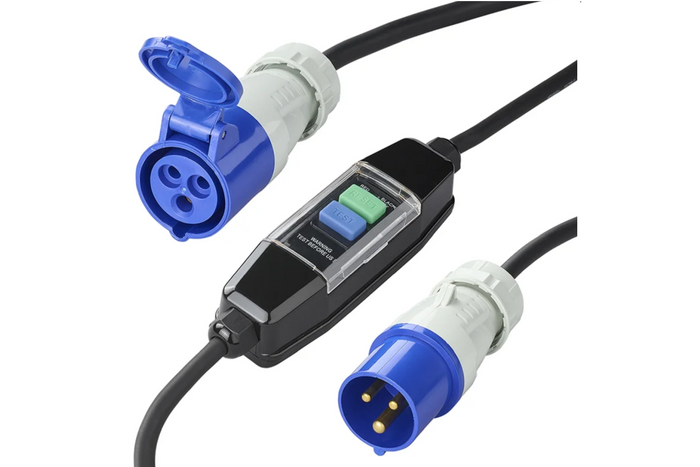ProPlus 373589 CEE-adapterkabel med differensialsikring 120 cm
