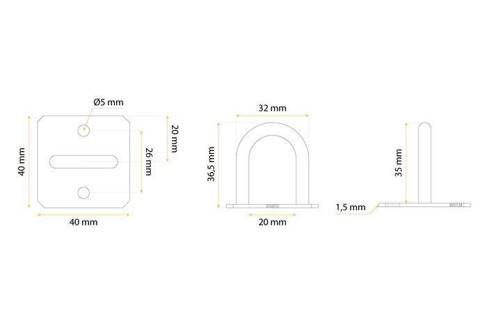 Innebygd grep, tilhengerpresenningsfeste