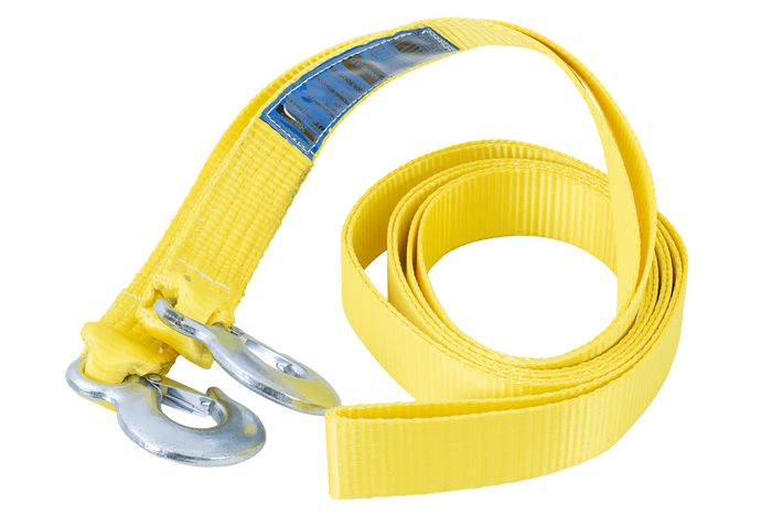 Slepetau med kroker UNITRAILER slepestropp 5m/50mm/6t gul