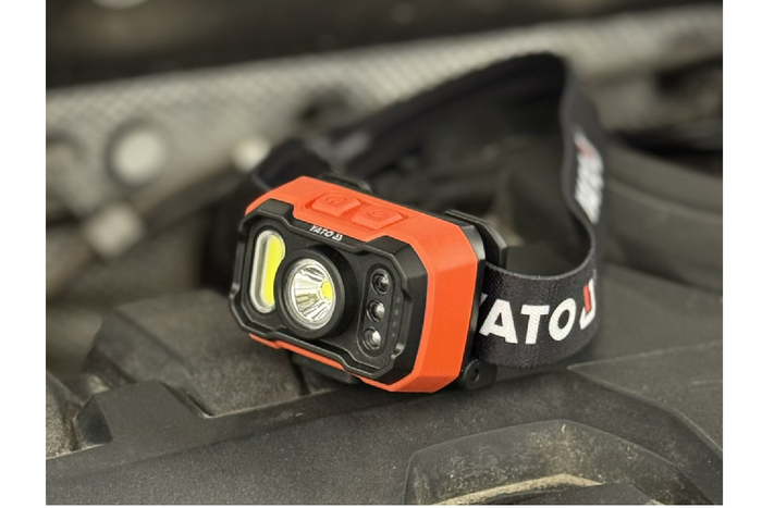 YATO YT-085942 LED-hodelykt med bevegelsessensor 1000 lm