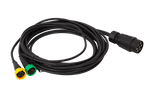 ASPÖCK 58-1022-087 elektrisk installasjon tilhengerledning 4,5 m 7PIN-plugg bajonetter 2x5PIN