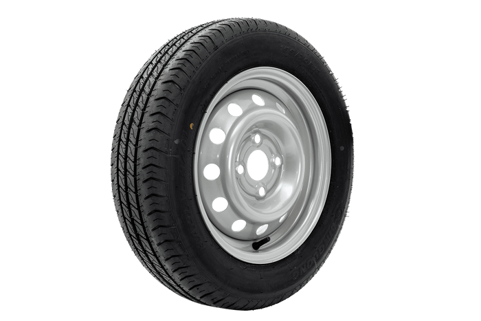 Sett med to hjul for tilhenger LINGLONG DEKK 155/70 R13 75N UNITRAILER FELG 4Jx13"H2 4x100 ET:30