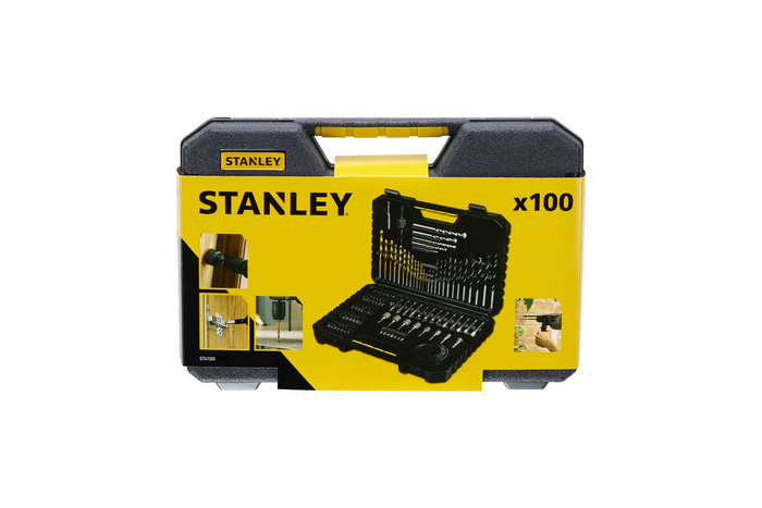 Sett med bor og bits 100 deler STANLEY STA7205-XJ