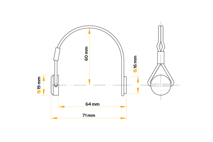 WINTERHOFF BSCHG 10-17-B tilhengerhengselbolt
