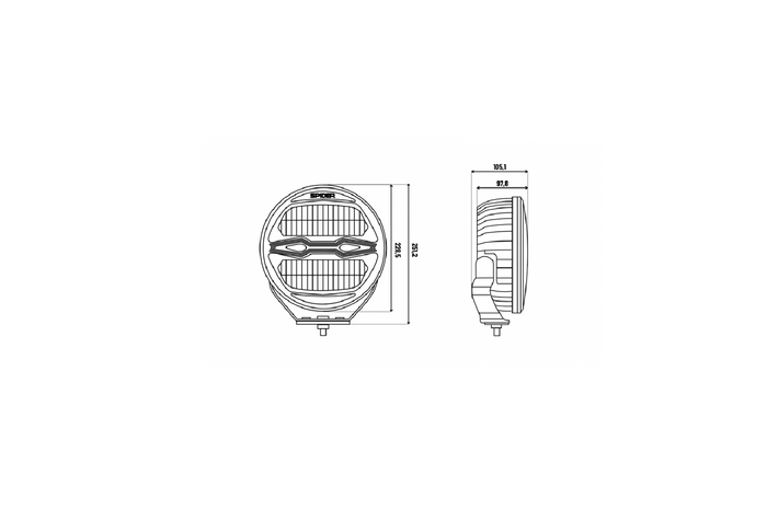LED-arbeidslampereflektor KAMAR X-SPIDER NINJA L3442 78xLED 100W