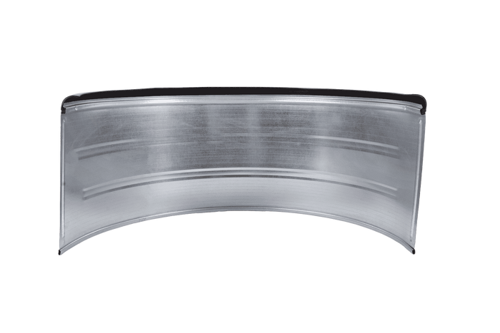 Dobbelskjerm for tilhenger 16-17,5" DOMAR DK7135 hjulbue 1000/450 mm metall med gummikant