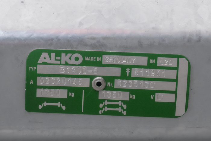 AL-KO COMPACT bremseaksel for tilhenger / bergingsbil 1350kg 1900mm 2350mm 5x112