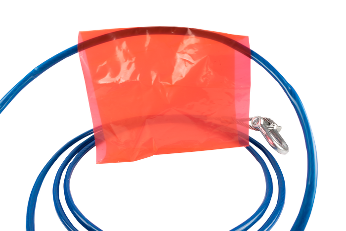 Slepetau med sjakler LAMPA ståltau 3,5m/6mm/3t blå