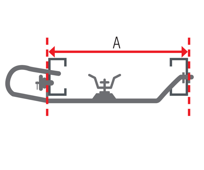 AL-KO reservehjulsholder hjulstøtte for campingvogn 1050-1250mm