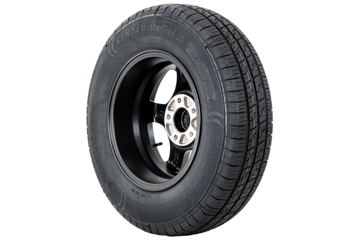 Forsterket tilhengerhjul KENDA DEKK 185/80 R14C 104/102N ALUMINIUM FELG STARCO sort 5,5Jx14"H2 5x112 ET:30